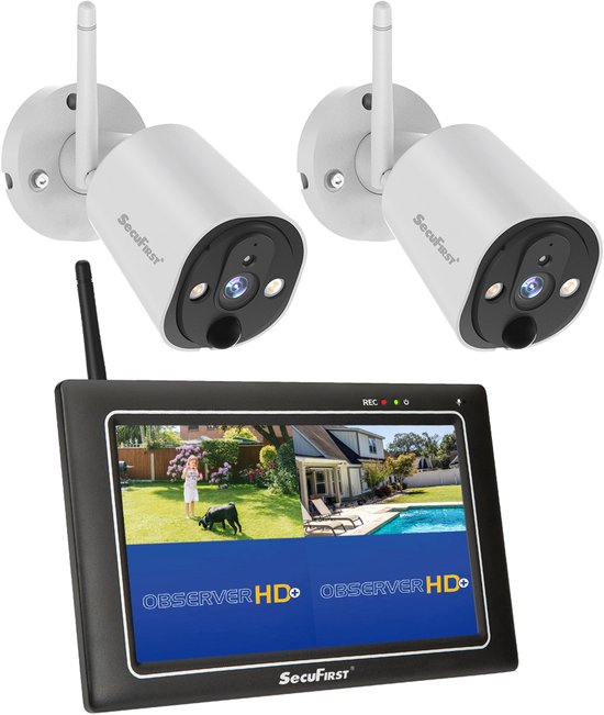 SecuFirst CWL401W/2 Draadloze Beveiligingscamera met 7 Inch - SecuFirst - €249,00