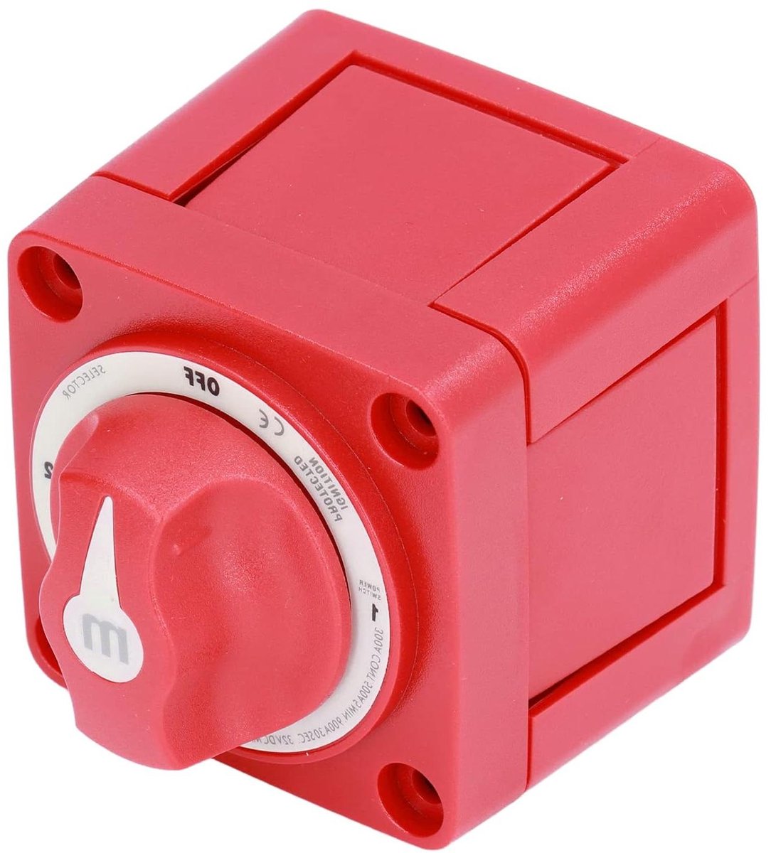 Allecto Plus - Battery Switch 300A voor Power Interruption in Marine Boat Car Truck Trailer RV - Veilig schakelen met 3 posities.
