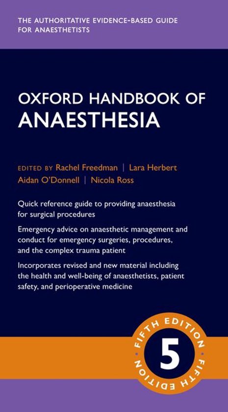 Oxford Medical Handbooks - Oxford Handbook of Anaesthesia - cover