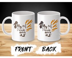 Mijn Eerste Thanksgiving Mok, Feestelijke Herfst Mok, Turkije Thema Mok, Thanksgiving Cadeau Idee, Vakantie Mok Decor