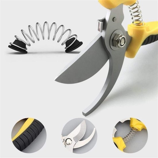 Tuinschaar-19*6cm-PVC handvat + magnesium-aluminiumlegering-tuingereedschap-gebruikt voor het knippen van bloemen, planten en bomen-ook geschikt voor dagelijks gebruik, zoals het knippen van lange stoffen, enz van Merkloos	 — afbeelding 4