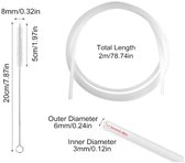 Siliconen Slang 7x10 Mm (binnen X Buiten) – 8 Meter – Transparant En Flexibel – Geschikt Voor Levensmiddelen, Water, Lucht En Vloeistoffen – BPA-vrij En Hittebestendig