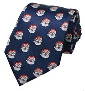 Cravate Sorprese - Cravate de Noël - Blauw - Père Noël - Cravattes - Modèle 7 - Cadeau