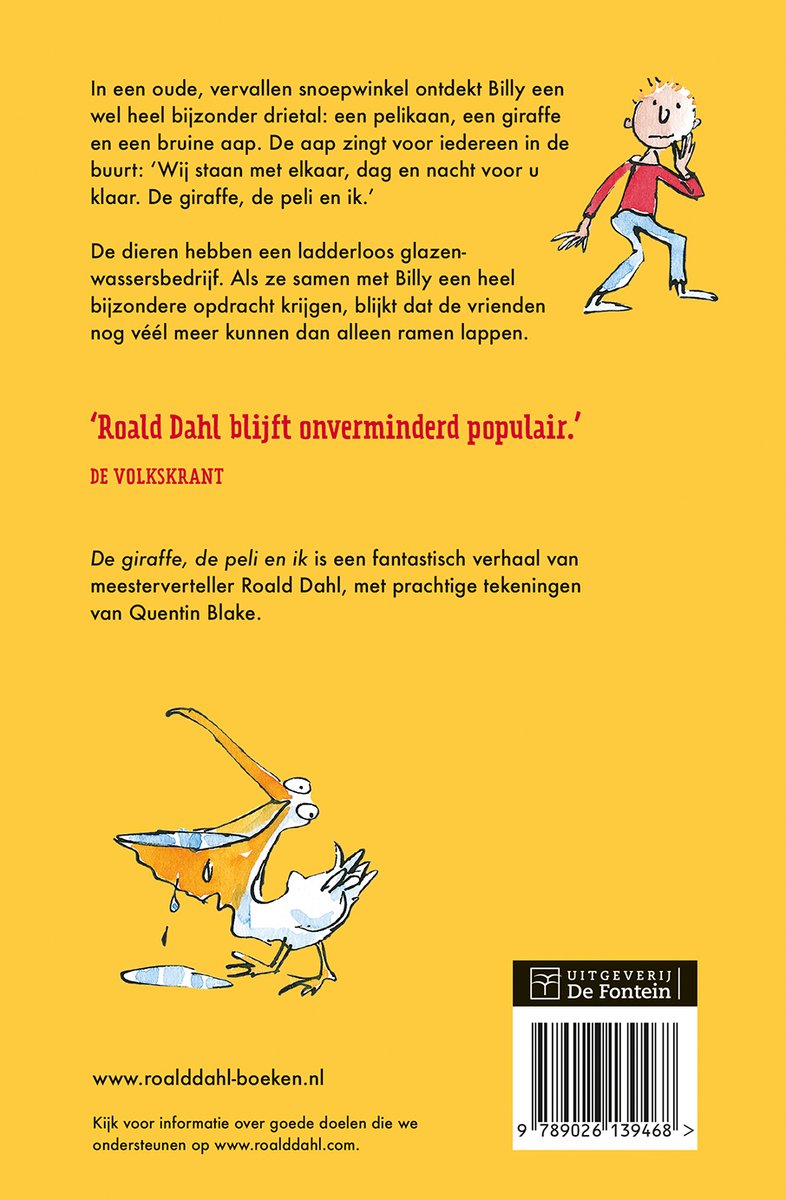De giraffe, de peli en ik - back cover