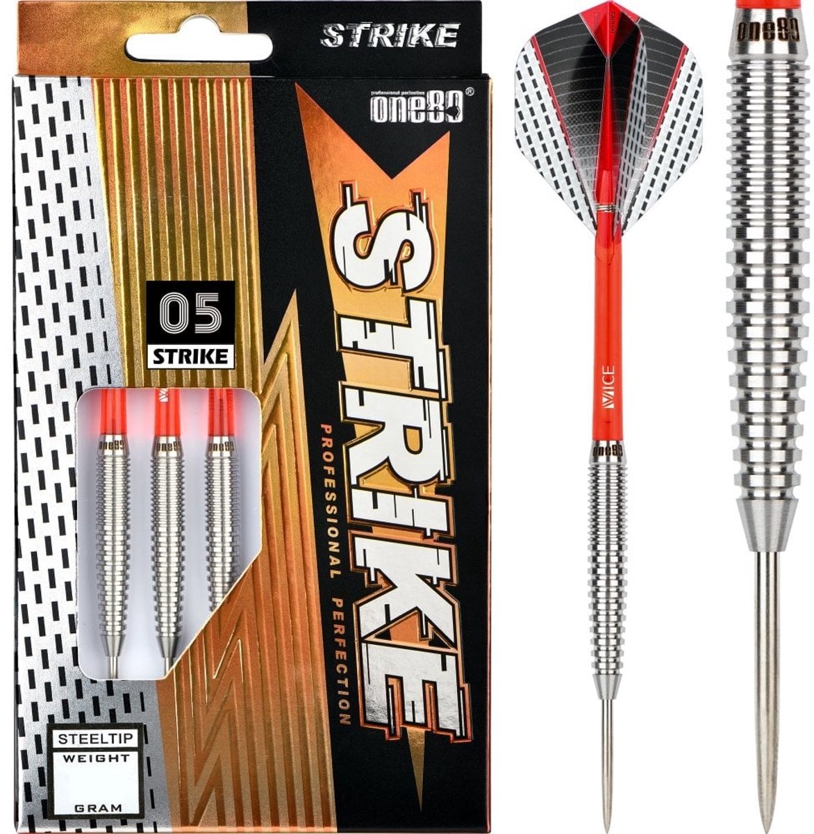 ONE80 Strike 05 80% - Dartpijlen 26 Gram