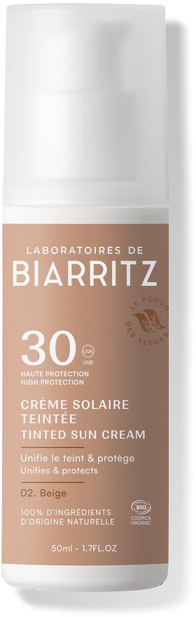 Goedkoopste Laboratoires de Biarritz - Suncare - Alga Maris - Getinte Gezichtszonnebrand SPF30 Beige 50ml