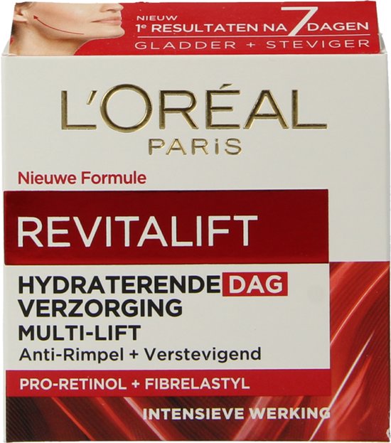 Doos L'Oréal Paris Revitalift hydraterende dagverzorging, anti-rimpel + verstevigend.