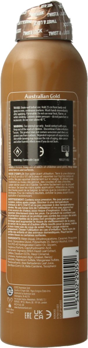Australian Gold Instant Sunless Spray - 177 ml - zelfbruiner – foto 3