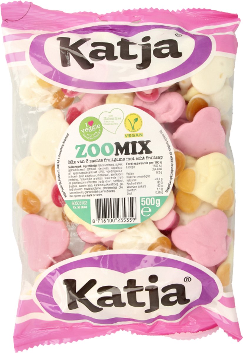 Goedkoopste Katja Zoo mix zakje 500 Gram