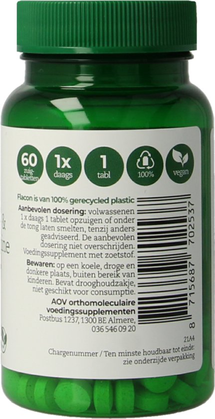 AOV 253 B12 Adenosyl- & Methylcobalamine - 60 zuigtabletten - Vitaminen - Voedingssupplement