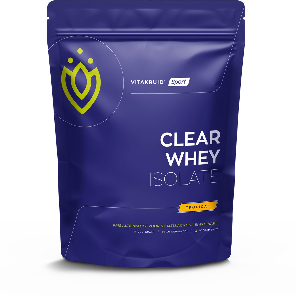 Goedkoopste Vitakruid Clear Whey Isolate - Tropical 750GR