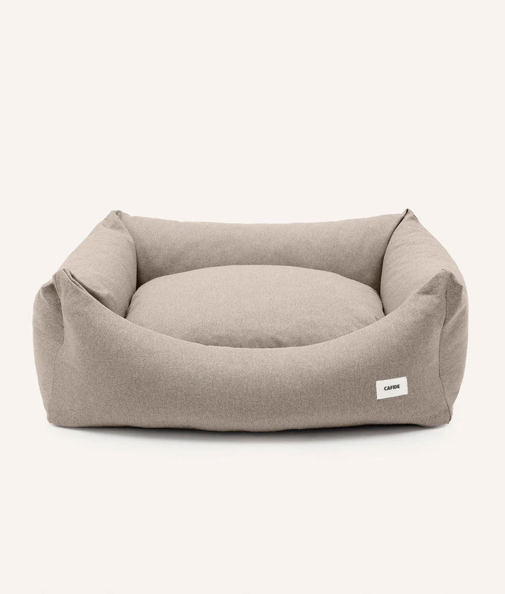 Comfortabele hondenmand – Beige – Zacht, wasbaar, anti-slip & afritsbare hoes – Snozy