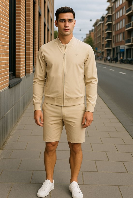 MI PIACE - Travel Men Bomber Jack 2051 Sand - Maat : M