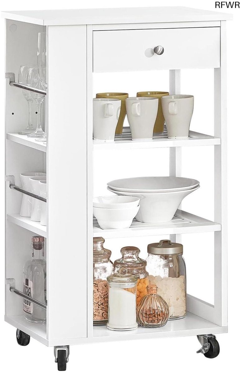 RFWR® Keukenwagen met lade en opbergruimte 50x86x37 cm