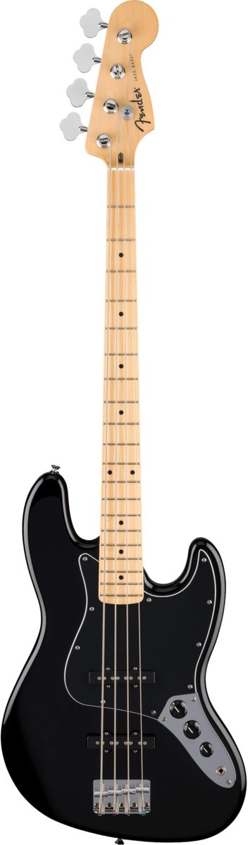 Fender Standard Jazz Bass MN Black - Elektrische basgitaar