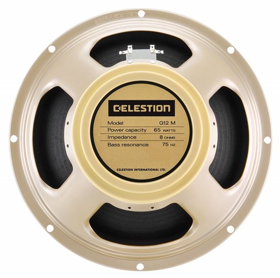 Celestion G12M-65CREAM-16 12inch 65w 16 ohm gitaar speaker