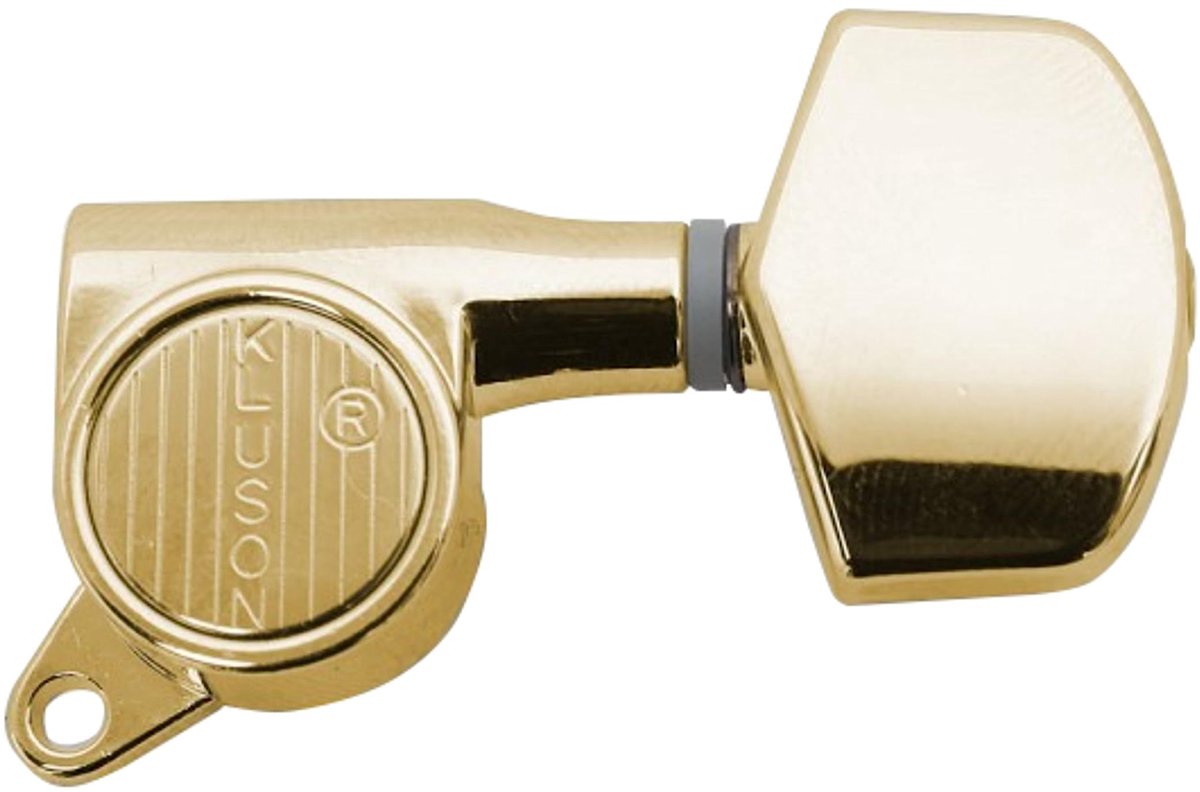 Kluson Lock mechanieken 3+3 45° goud - Stemmechaniek voor gitaar
