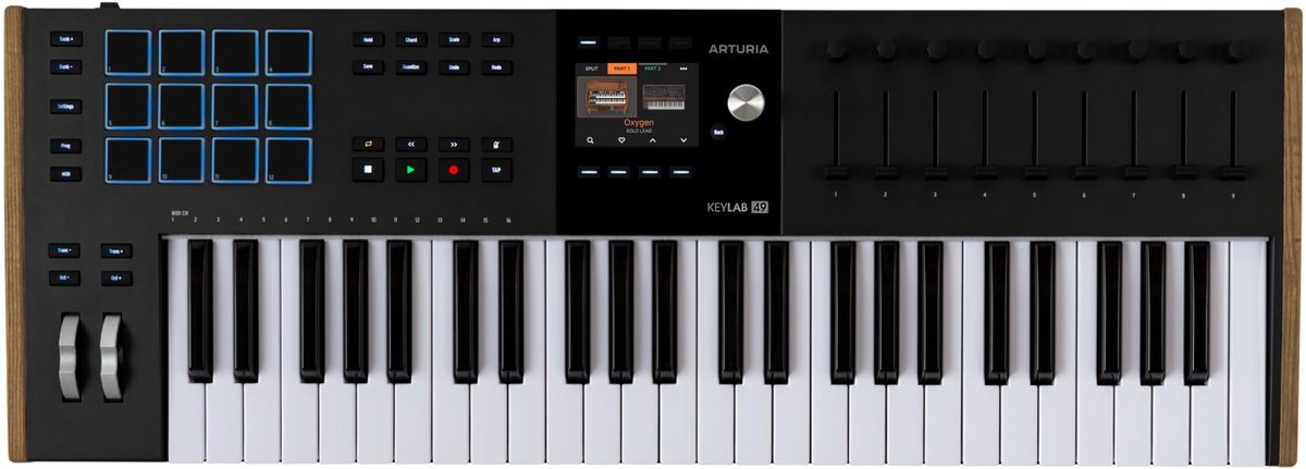 Arturia KeyLab - MIDI Controller - 49 toetsen - MK3 - Zwart