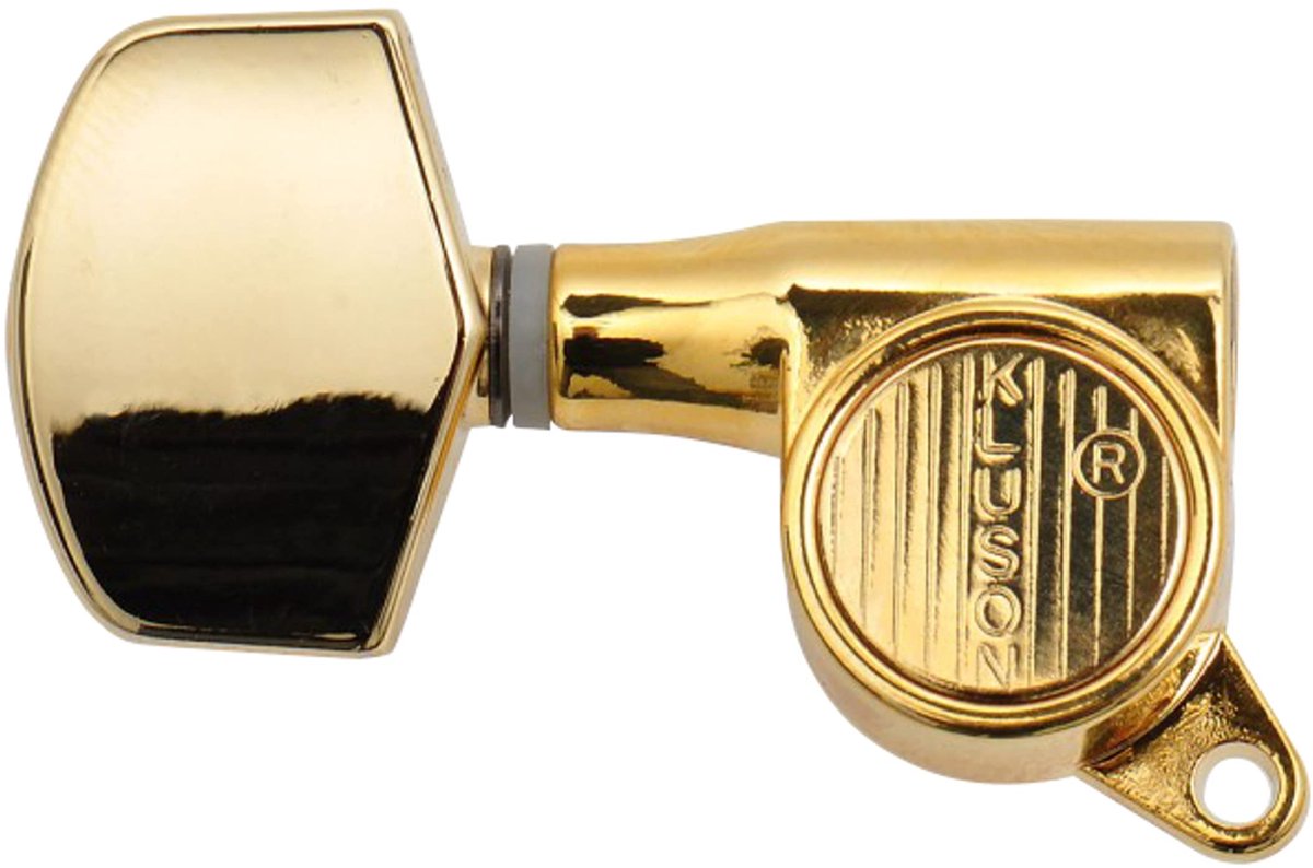 Kluson Kluson Roenback 3L3R goud großer vleugel 45° - Stemmechaniek voor gitaar