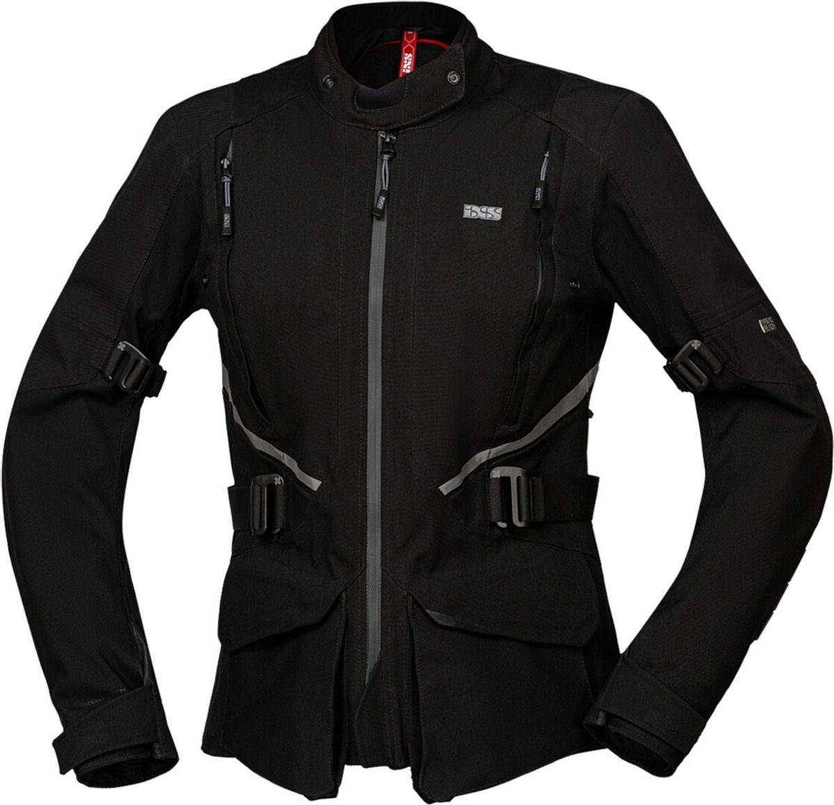 IXS Tourster-STX 1.0 Waterdichte Dames Zwart Textiele Motorjas - Jas
