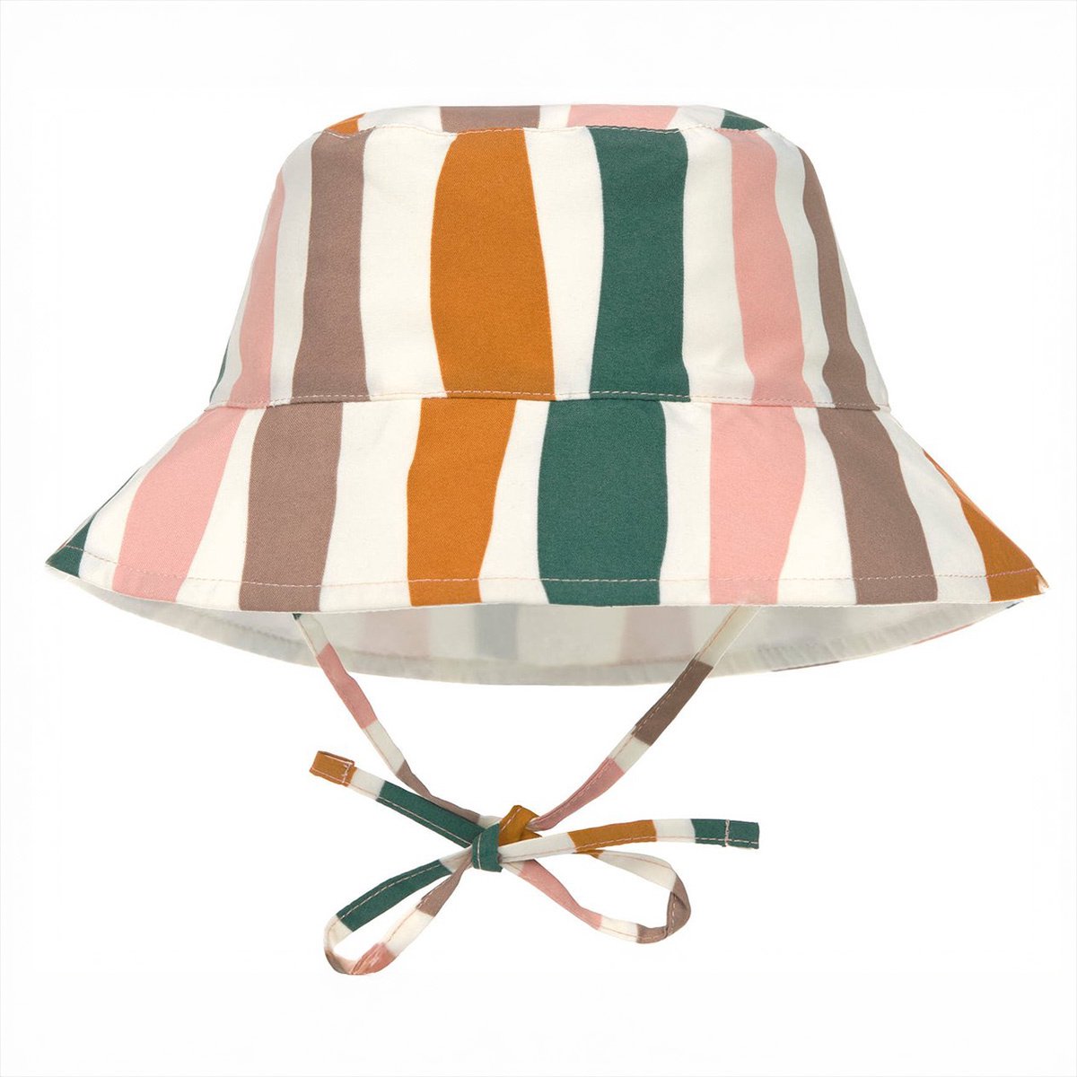 Lässig Splash & Fun Sun Protection Rond hoedje Zonnehoedje Waves pink/nature, 03-06 maanden Maat 43/45
