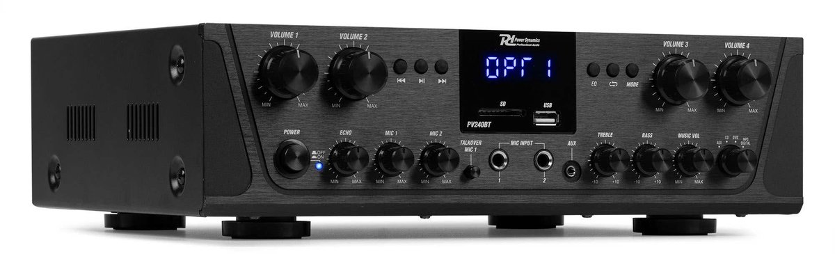 Geluidsinstallatie met Bluetooth - PV240BT 4-zone stereo versterker audio + 8 BD50B speakers - 5'' thumbnail 6