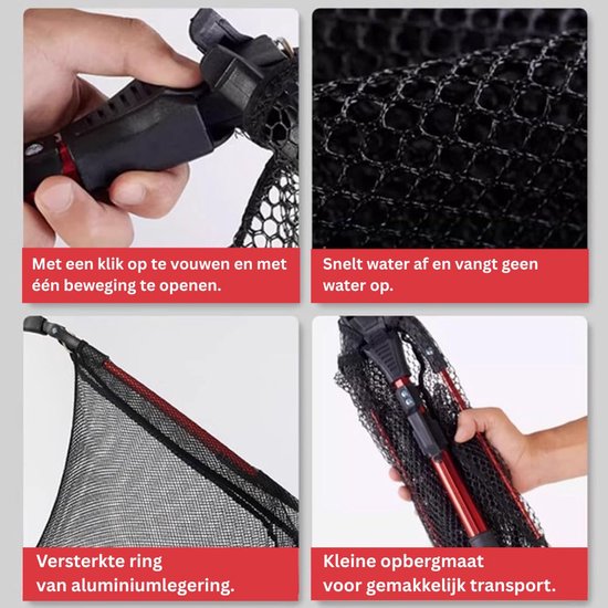 CLGP® Schepnet Vissen - Landingsnet Vijver - Karper Zeevisnet - Roofvisnet — afbeelding 2