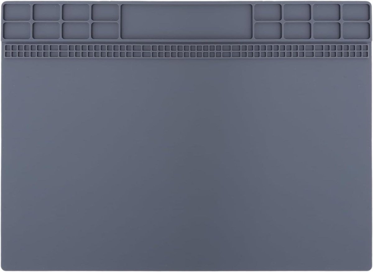 Isolatiemat voor elektronica reparatie en horloge reparatie - hittebestendige werkmat met siliconen isolatie - professionele reparatiemat met rubberen coating - ideaal voor solderen en mobiele telefoon reparaties