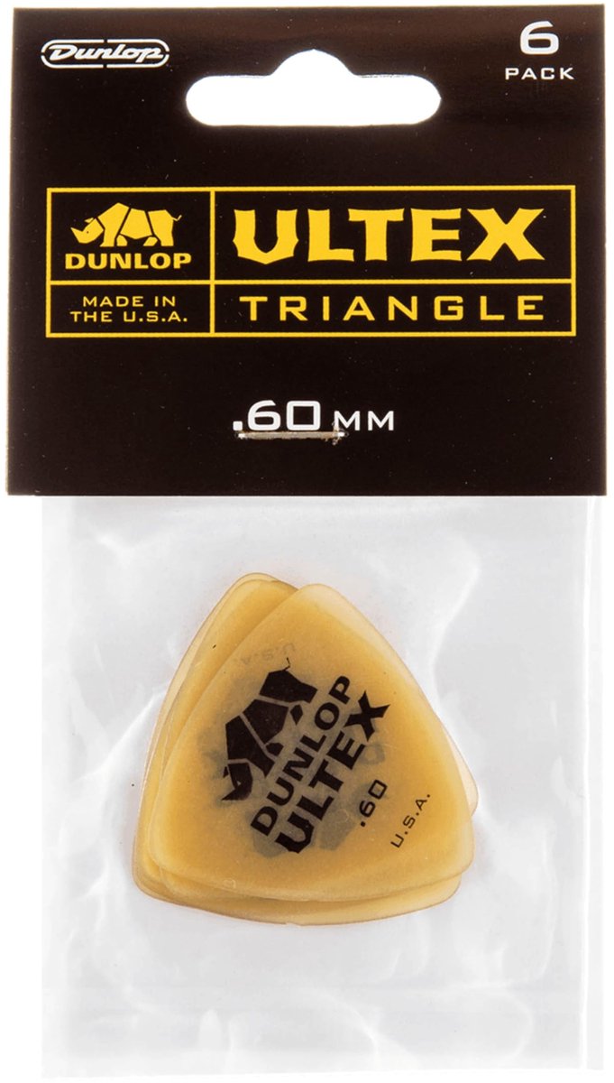 Dunlop Ultex Triangle Players pakket426 0,60 mm, 6er-Set - Plectrum set