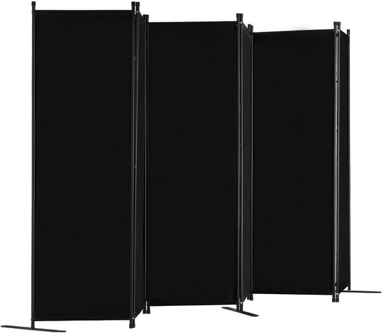 VEVOR scheidingsscherm 311cm 6 panelen kantoor beige privacyscherm