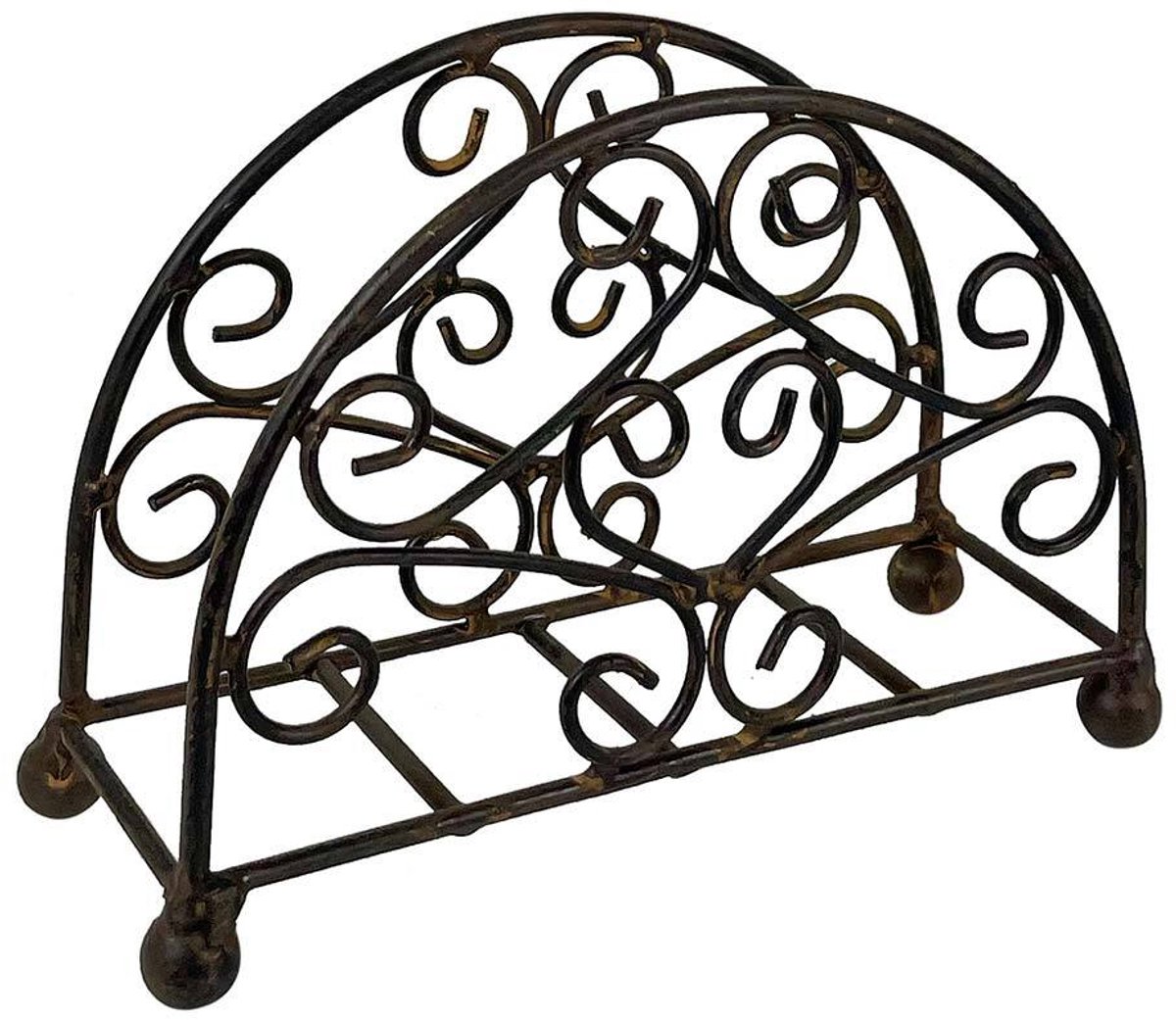 Metalen Servethouder 13cm x 8.5cm x 4.5cm – Vintage Landelijke Stijl – Zwarte Servet standaard
