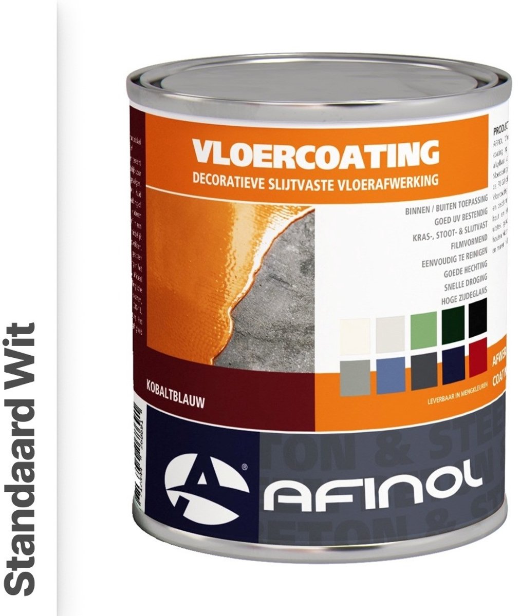 Afinol Vloercoating Standaard Wit (Witste kleur) 750 ml