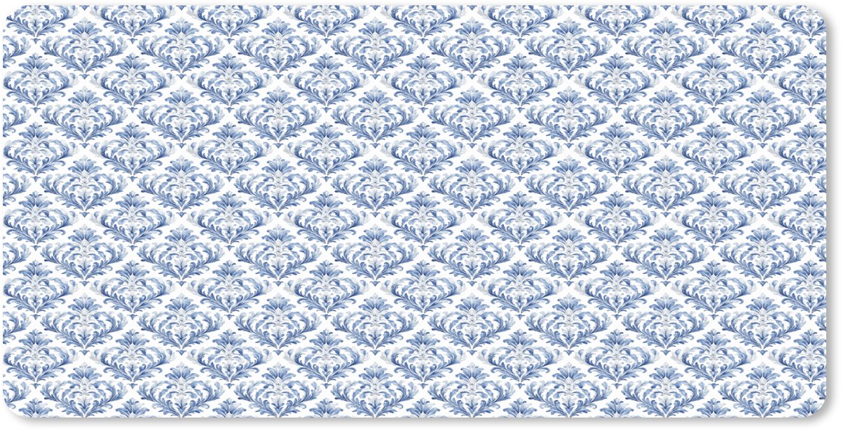 Muismat XXL 100x50 cm - Bureau onderlegger - Bureau mat Frans - Citroen - Royaal - Blauw - Wit - Bureaumat - Gaming mousepad xl - Bureaulegger groot - Computer deskmat