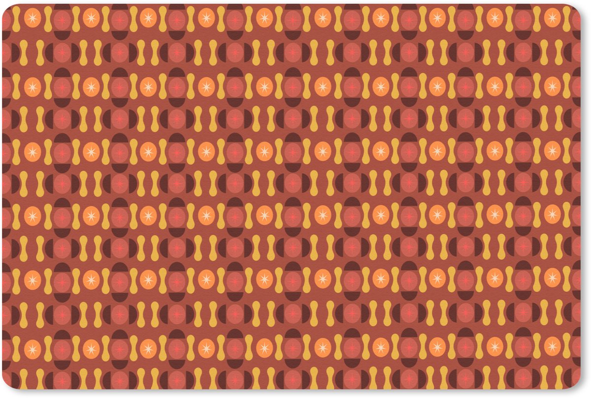 Muismat 27x18 cm - Mousepad Retro - Disco - Hippie - Muismatten