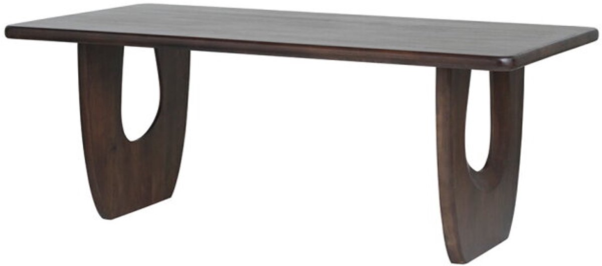 MySons Eettafel Handai mangohout 280x100 cm - Walnoot - Japandi
