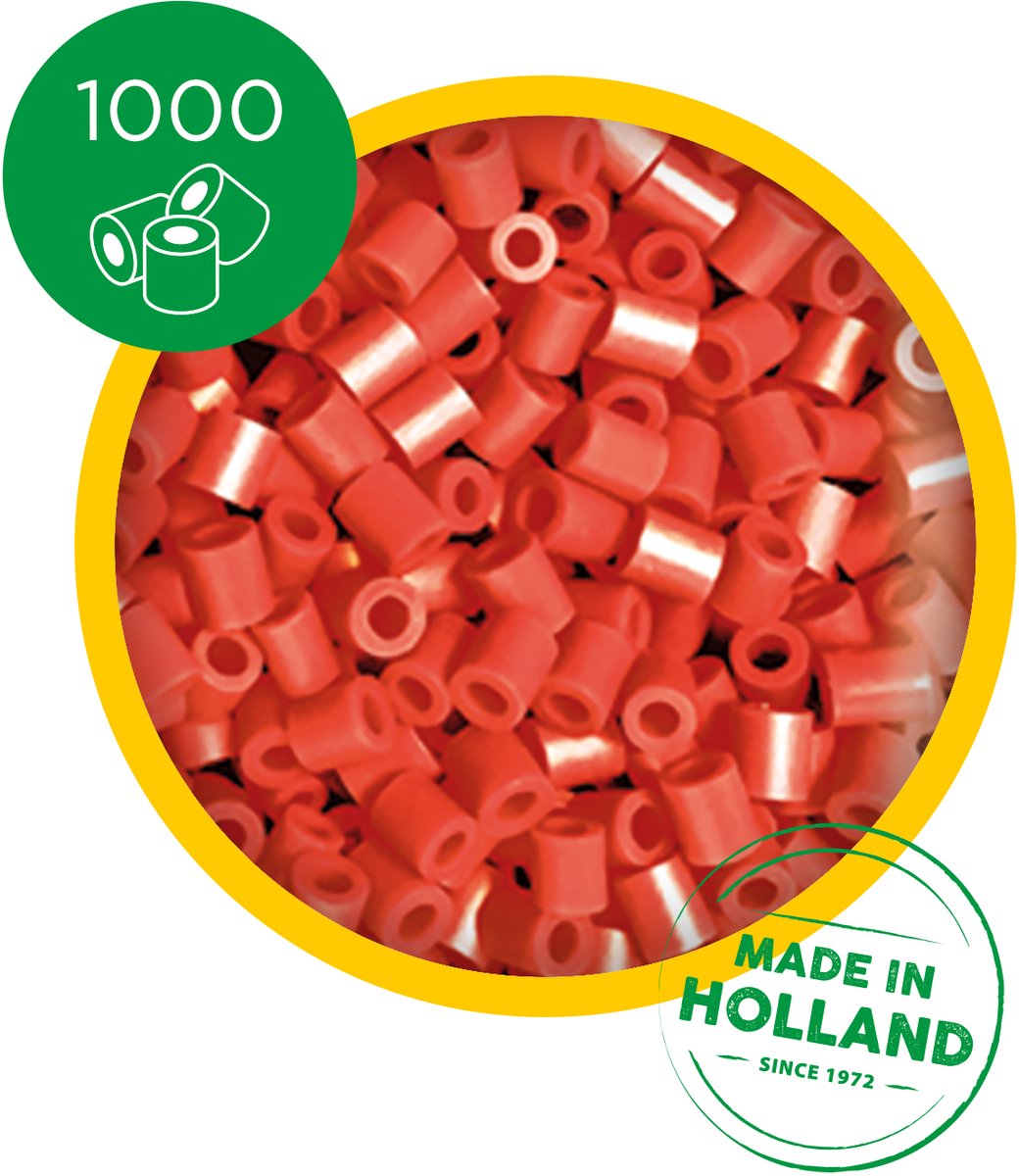 SES Creative - Beedz - Rood - Strijkkralen - 1000 Stuks - PVC Vrij - Vanaf 5 Jaar — afbeelding 4