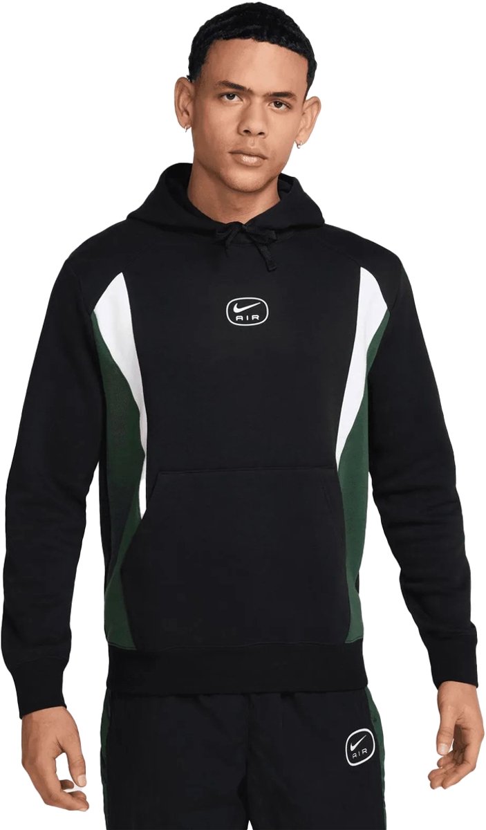 Nike sportswear air fleece hoodie in de kleur . Zwart