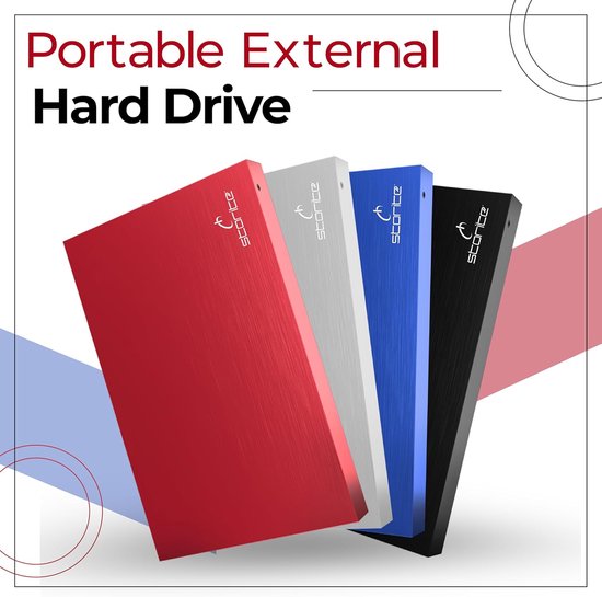 RFWR® Draagbare 1TB Externe Harde Schijf - Slank Design en Snelle Gegevensoverdracht via USB 2.0 van RFWR — afbeelding 4
