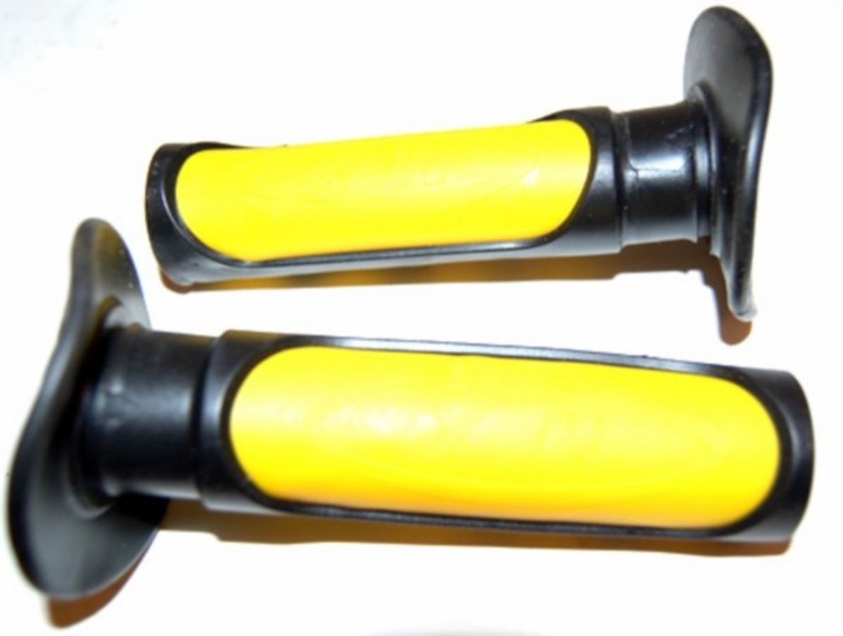 handvatset mod. progrip otr/sm zwart/geel DMP=op=op