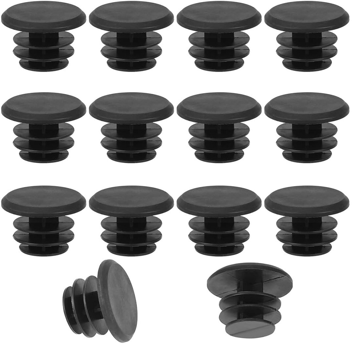 TRANKIELO® - Set van 15 Stuureind Doppen voor Fiets – Kunststof Bar-End Pluggen – Geschikt voor MTB, Racefiets, BMX – Fietsaccessoires