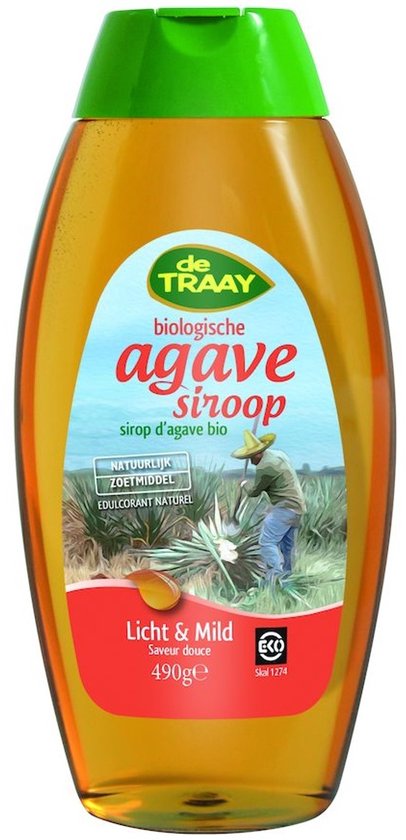 Traay Agavesiroop licht en mild bio 490 Gram