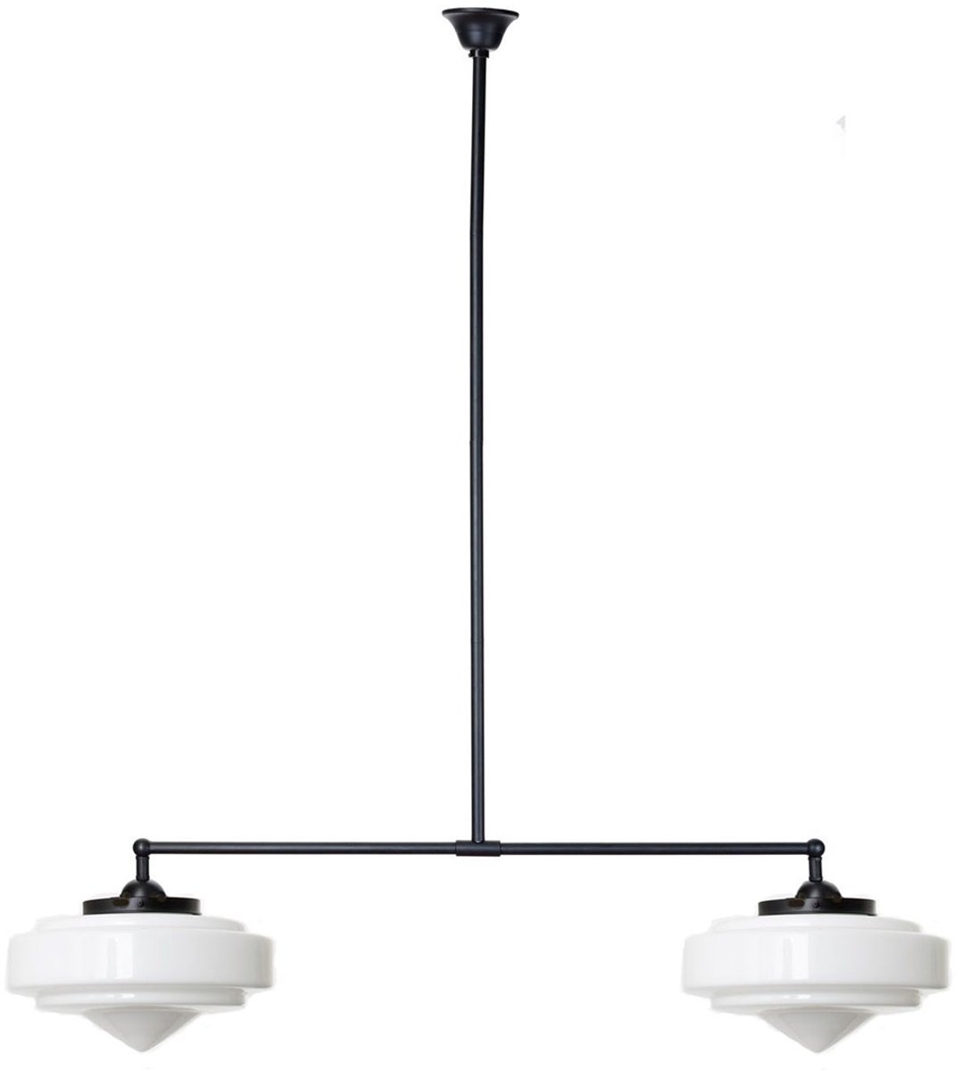 Coloured by Art Moonlight T-lamp 2 lichts Pointy Stairs - Art Deco Trade Zwart