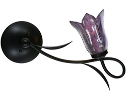 Tiffany Wandlamp / Plafonnière Lovely Gentian Purple - Art Deco Trade