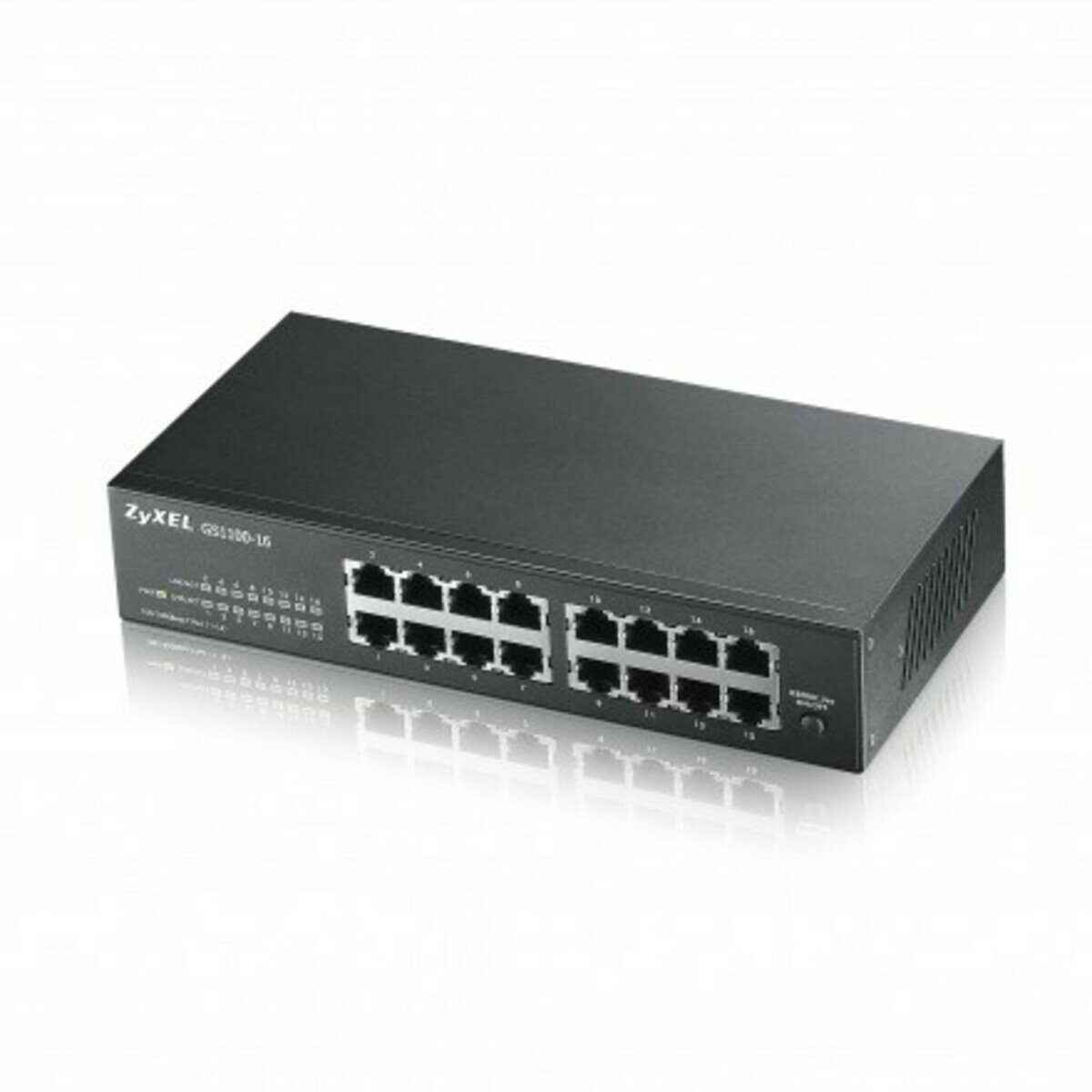 Zyxel GS1100-16 - 16-Port Gigabit Ethernet Unmanaged Switch - Fanless Design