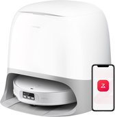 roborock Qrevo CurvX Robotstofzuiger en Dweilrobot, 22.000 Pa zuigkracht, 7,98 cm ultradun, dubbel anti-klitsysteem, reactieve AI-obstakelherkenning, automatisch wassen en drogen met warm water