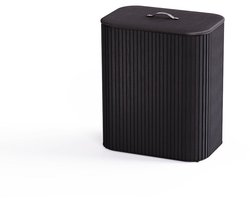 Joseph Joseph Tota Luxe 90L Wasmand Zwart, 2 compartimenten