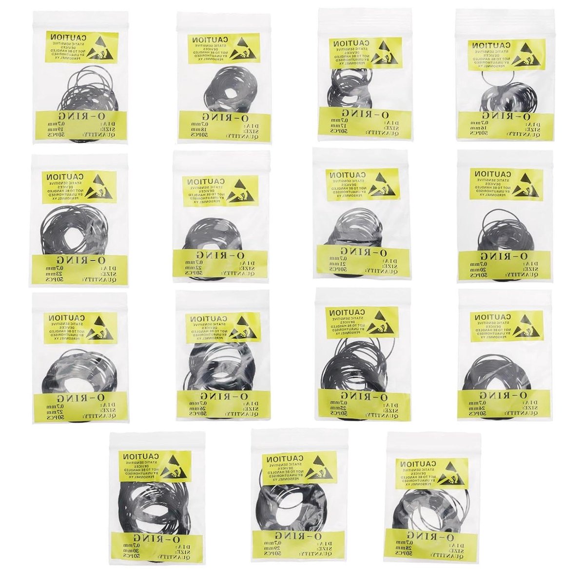 Allecto Plus - Rubber Horloge Pakking Kit | Waterdichte O-Ring Set voor Horloge Reparatie | Pakkingen en Wasmachines | Zwart 0.7mm - 750 stuks