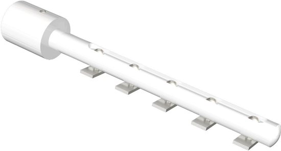 GARDINIA Stopper voor gordijnroedes met II-rail, 16 mm, 2 stuks