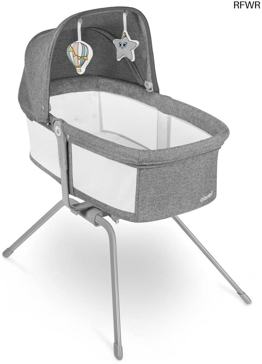 RFWR® Campingbed en Wieg met Schommelsysteem voor Baby's tot 9kg - Opvouwbaar en Lichtgewicht