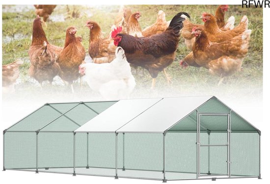 Kippenhok met ren Sneek type E - Dierenverblijven van der Land
